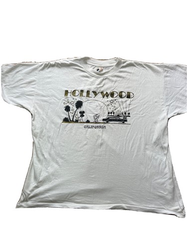 Vintage hollywood tshirt - hollywood,