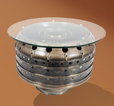 Hawk Combustion Chamber and RMT322 Rolls-Royce Blade Ring Coffee Table