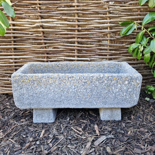 Weathered grey trough - weathered,