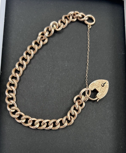 Antique 9ct rose gold - rose,