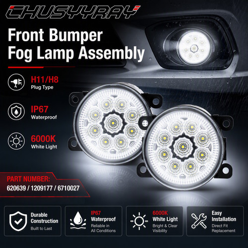 Led fog light front - 2x, bumper