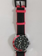 watch winner red and black mechanical wind up no battery needed  Christmas gift 