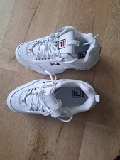 FILA Disruptor 2 II Women's Trainers Premium White Size UK 6 Embroidered