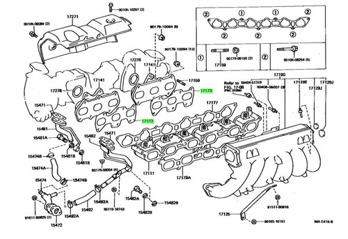 Genuine lexus exhaust manifold - lexus,