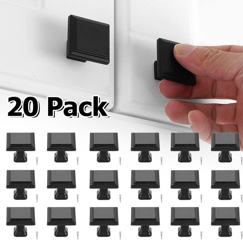 Packs black square door - black,