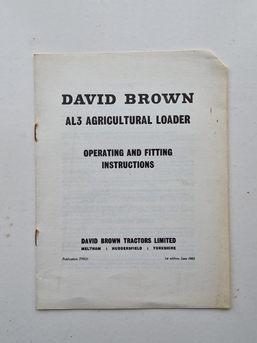 David brown al3 loader - al3,