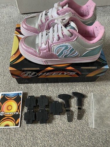 Pink girls heelys - girls, 4