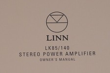 LINN LK85/140 OWNERS MANUAL