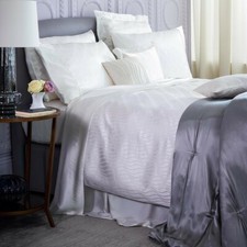 GINGERLILY MULBERRY SILK PEARLS IVORY DUVET COVER QUEEN LONDON BEDDING NEW