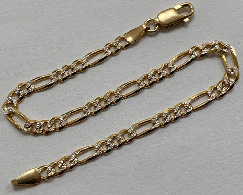 Ladies 9ct gold figaro - 9ct,
