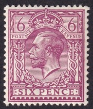 Kgv sg385 reddish purple - gb,