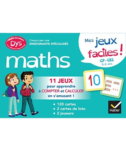 Mes jeux maths facile dys - facile, !