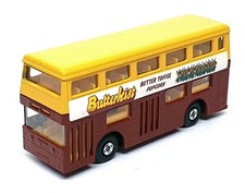 Matchbox 12cm Long Diecast K-15 - Daimler Bus Butterkist - Yellow/Brown