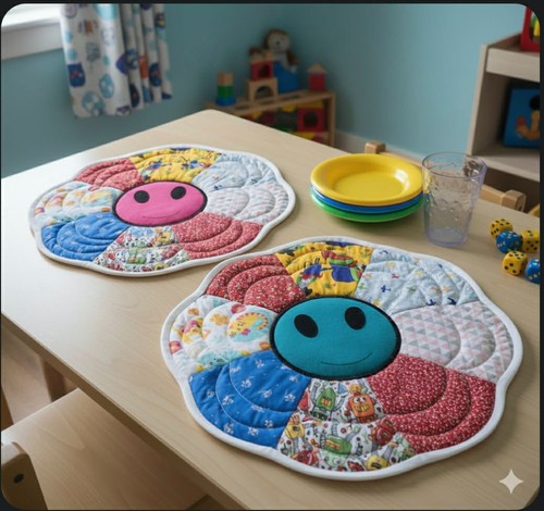 Handmade quilted patchwork
