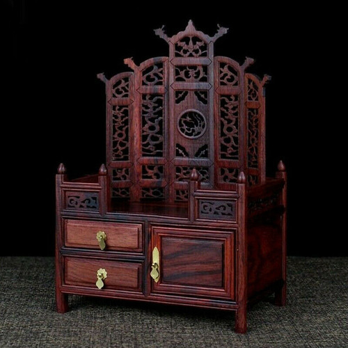 Rosewood carved miniature - rosewood,