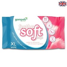 Extra Large Wet Wipes for Adults 30X20Cms (80Pk) - Feather Soft Body Cleansing**