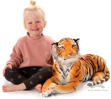 Extra Large Brown Tiger Plush Toy 100-160cm – Giant Realistic Cuddly Soft Animal