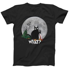 Halloween CAT WHAT T-SHIRT for