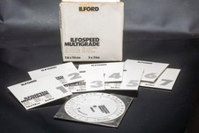 Ilford Multigrade 7.6 x 7.6cm / 3x3in 7 Piece Filter Set - For Above Lens Use