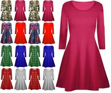 Women Ladies Long Sleeve Swing