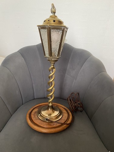Vintage brass spiral - brass,