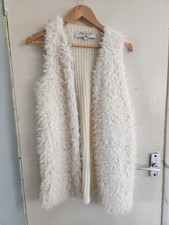 Harvey And Jones Knitted Fluffy Gilet Size 8/10