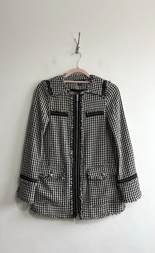 Zara trf houndstooth tweed - zara,