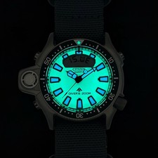 CITIZEN PROMASTER JP2007-17W AQUALAND 44MM GREEN DIAL 200M DIVER'S WATCH - NEW