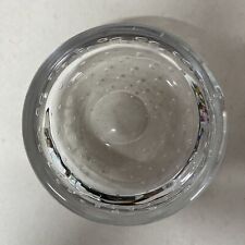 Whitefriars Glass. Clear Controlled Bubble Dish. Geoffrey Baxter. 13 x 4 cm