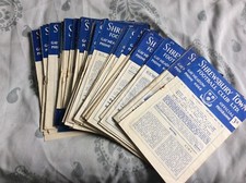 SHREWSBURY TOWN HOME PROGRAMMES FROM THE 1950s - CHOOSE FROM LIST