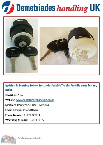 Ignition starting switch - starting,