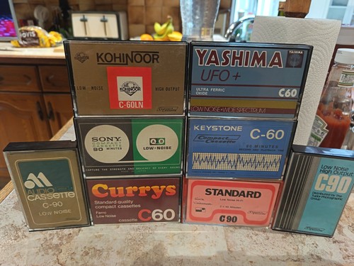Assorted used blank cassette - blank,