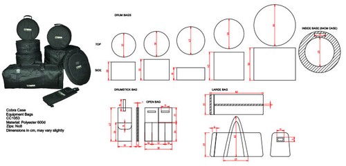 Cobra padded piece drum - cobra, 8