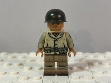 Lego Brickmania WW2 American Soldier - M5 3” Anti-Tank Gun Crewman Minifigure