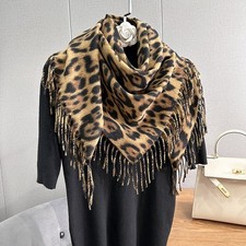 New Leopard Square Scarf
