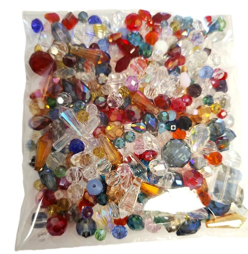 Mixed cut glass crystal beads - glass,