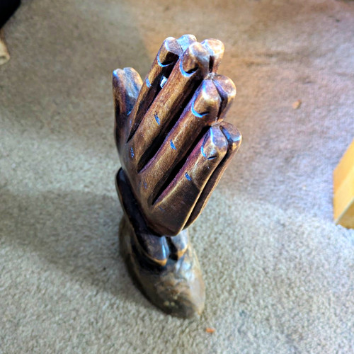 Brown praying hands - brown, hand