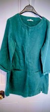 Seasalt Cornwall Tunic St Agnes Clay Size 14 Ramie Cotton Blend. Sea Green.