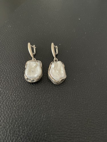 Sterling silver 925 real pearl - silver,