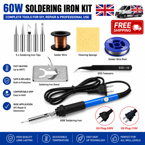 60w adjustable temp soldering - temp,