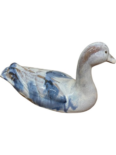 Ceramic blue and - and, duck