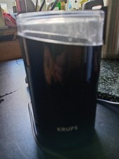 Krups Electric Coffee Bean Grinder Type F 203 Black Working Order