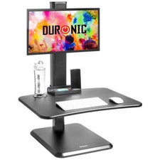 Duronic Sit-Stand Desk DM05D14 | Height Adjustable Office Workstation | 65x35cm 
