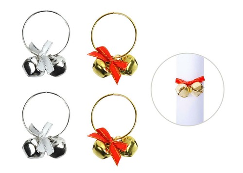 Napkin rings set silver - rings,