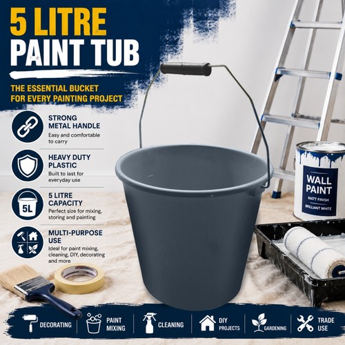 Plastic paint kettle container - paint,