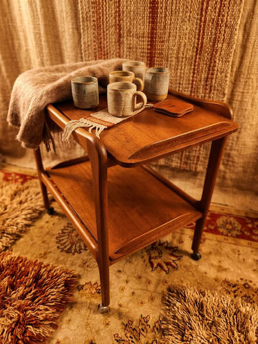 Danish teak drinks trolley - danish,