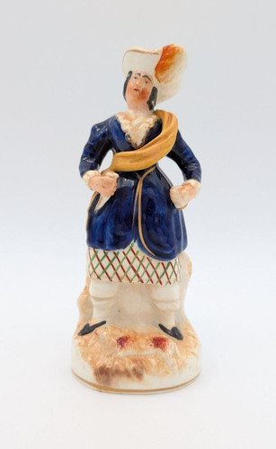 Rare antique staffordshire man - staffordshire,