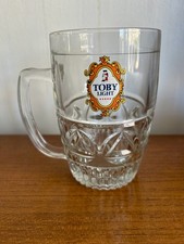 TOBY Light Pint Glass, Vintage