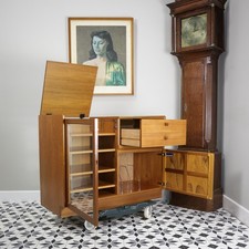 Nathan Mid Century Hi Fi Stereo Media Cabinet Branded Parker Knoll