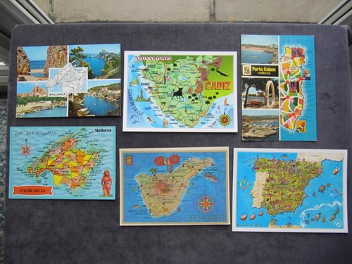 Map postcards spain - 6,